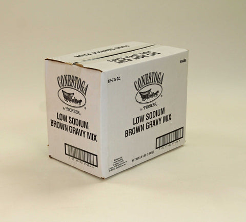 Conestoga Low Sodium Brown Gravy Mix, 7.5 Ounce -- 12 per case.