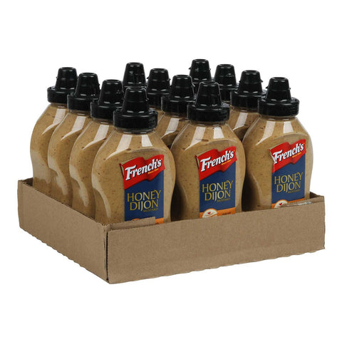 Mustard Frenchs Dijon Squeeze 12 Case 12 Ounce