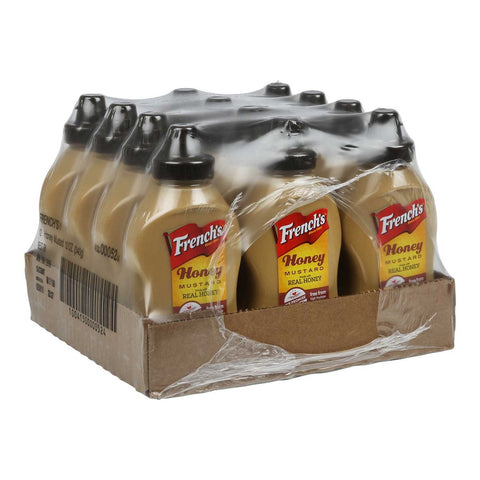 Frenchs Honey Mustard Made with Real Honey Sauce Squeeze Bottle, 12 Ounce -- 12 Case
