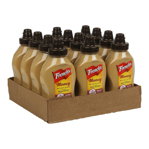Frenchs Honey Mustard Made with Real Honey Sauce Squeeze Bottle, 12 Ounce -- 12 Case