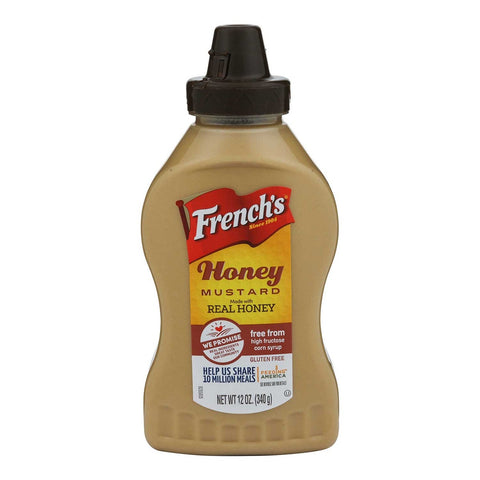 Frenchs Honey Mustard Made with Real Honey Sauce Squeeze Bottle, 12 Ounce -- 12 Case