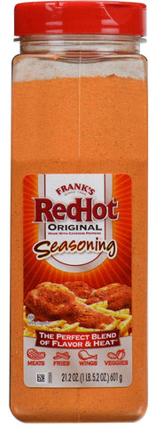 Franks Redhot Original Seasoning, 21.2 Ounce -- 6 per case