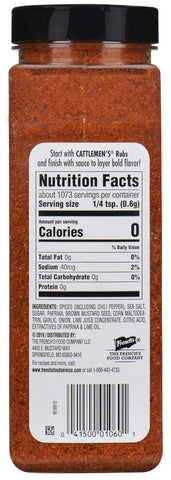 Cattlemens Chili Lime Rub, 22.75 Ounce -- 6 per case