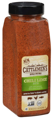 Cattlemens Chili Lime Rub, 22.75 Ounce -- 6 per case