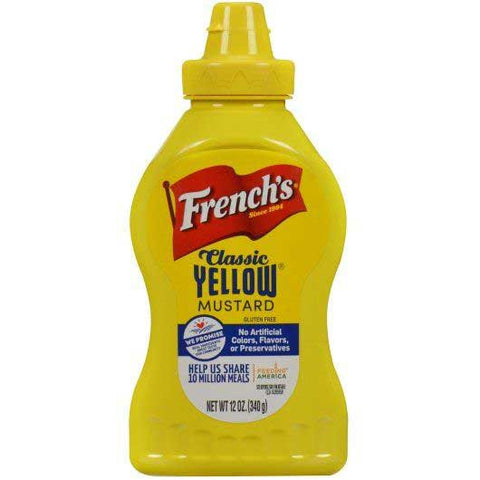 Frenchs Classic Yellow Mustard, 12 Ounce Squeeze Bottle -- 12 per case