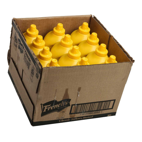 Frenchs Mustard Classic Yellow Squeeze, 30 Ounce -- 12 Case