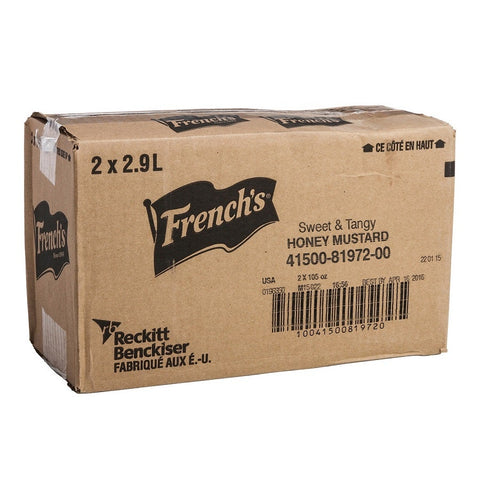 Frenchs Sweet and Tangy Honey Mustard, 105 Ounce -- 2 per case.
