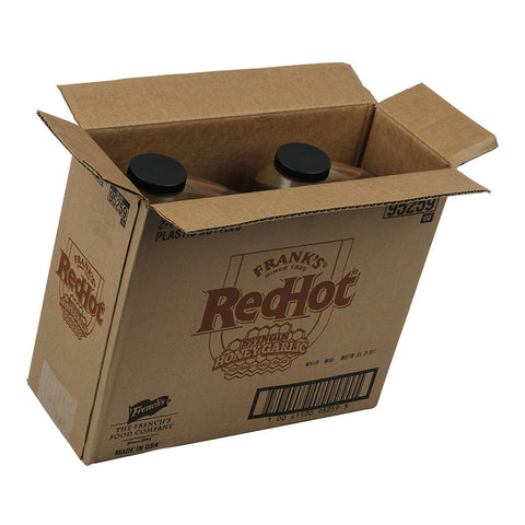 Franks RedHot Stingin Honey Garlic Hot Sauce, 1 Gallon -- 2 per case.