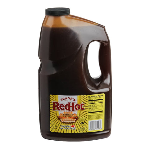 Franks RedHot Stingin Honey Garlic Hot Sauce, 1 Gallon -- 2 per case.