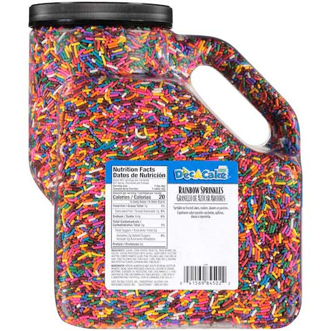Dec-A-Cake Rainbow Sprinkles, 128 Fluid Ounce