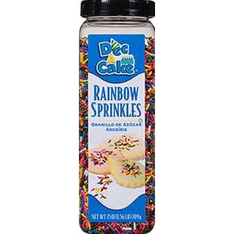 Dec-A-Cake Rainbow Sprinkles, 25 Ounce -- 6 per case