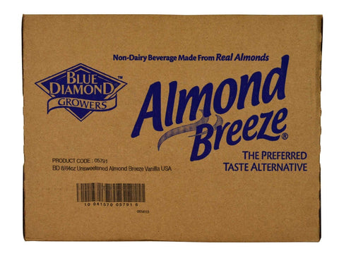 Almond Breeze Vanilla Unsweetened Almond Milk, 64 Ounce -- 8 per case.