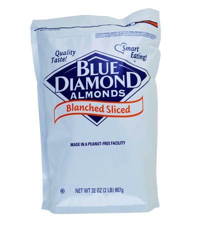 Blue Diamond Blanched Sliced Almond, 8 Pound.