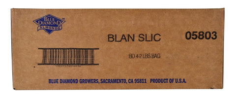 Blue Diamond Blanched Sliced Almond, 8 Pound.