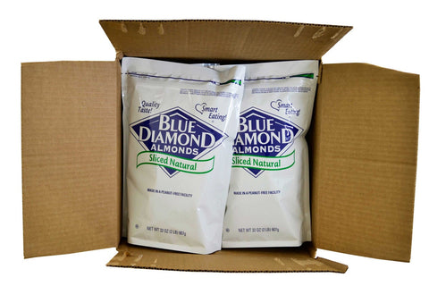 Blue Diamond Sliced Natural Almond, 2 Pound -- 4 per case.