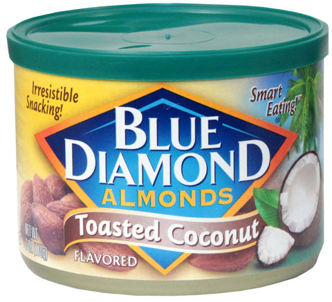 Blue Diamond Toasted Coconut Almonds, 6 Ounce -- 12 per case
