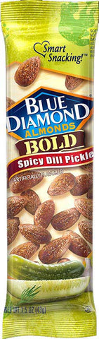 Blue Diamond Bold Spicy Dill Pickle Almonds, 1.5 Ounce -- 144 per case
