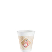 Dart Red Accents Cafe G Stock Printed Foam Cup, 12 Ounce -- 1000 per case.
