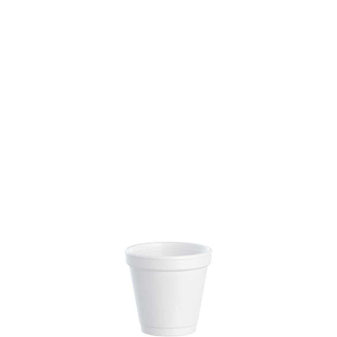 Dart Drink Foam Cups, 4oz, 25/Bag, 40 Bags/Carton