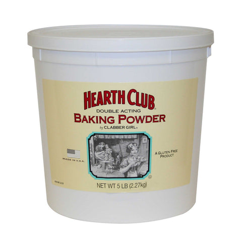Hearth Club Baking Powder, 5 Pound -- 6 per case.