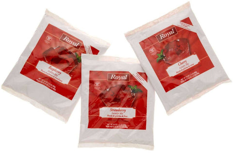 Royal Assorted Red Gelatin 24 Ounce each -- 12 per case.