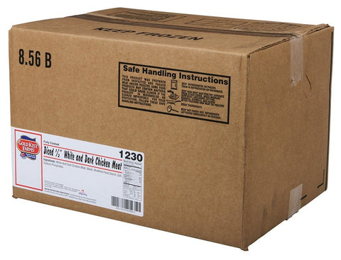 Pierce Chicken Fully Cooked Diced White and Dark Chicken Meat, 5 Pound -- 6 per case
