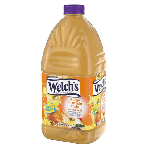 Welchs Orange Pineapple Apple Juice Cocktail, 96 Fluid Ounce -- 6 per case.