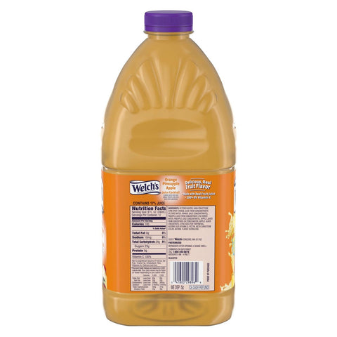 Welchs Orange Pineapple Apple Juice Cocktail, 96 Fluid Ounce -- 6 per case.