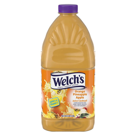 Welchs Orange Pineapple Apple Juice Cocktail, 96 Fluid Ounce -- 6 per case.