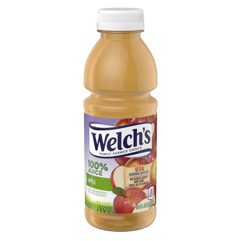 Welchs 100 Percent Apple Juice, 16 Fluid Ounce -- 12 per case.