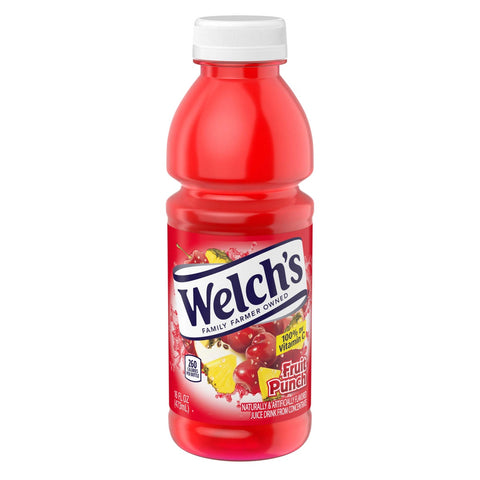 Welchs Fruit Punch Juice Drink, 16 Fluid Ounce -- 12 per case.