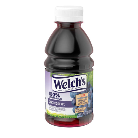 Welch's 100 Percent Grape Juice Drink, 10 Ounce -- 24 Case