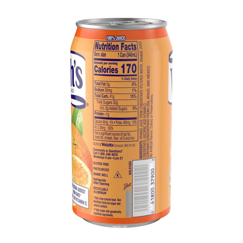 Welch's Orange Juice 100 Percent, 11.5 Ounce -- 24 Case