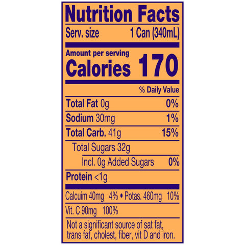 Welch's Orange Juice 100 Percent, 11.5 Ounce -- 24 Case