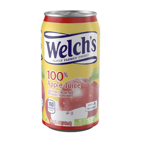 Welch's Apple Juice 100 Percent, 11.5 Ounce -- 24 Case