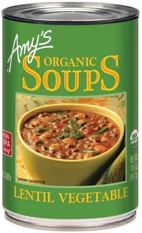 Amys Organic Lentil Vegetable Soup, 14.5 Ounce -- 12 per case.