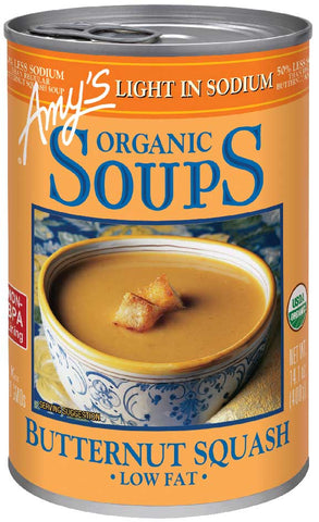 Amys Organic Light in Sodium Butternut Squash Soup, 14.1 Ounce -- 12 per case.