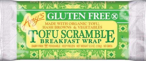 Amys Gluten Free Tofu Scramble Breakfast Wrap, 5.5 Ounce -- 12 per case.
