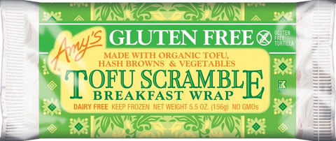 Amys Gluten Free Tofu Scramble Breakfast Wrap, 5.5 Ounce -- 12 per case.