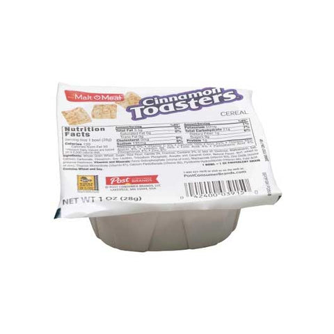Malt-O-Meal Single Serve Cinnamon Toasters Bowl Pack Cereal, 1 Ounce -- 96 per case.