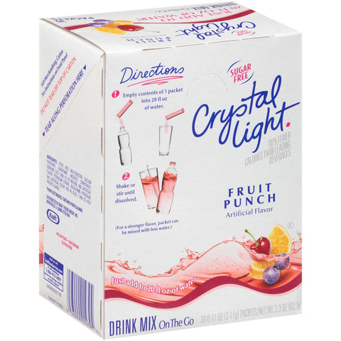 Kraft Crystal Light On The Go Fruit Punch Beverage -- 120 per case.