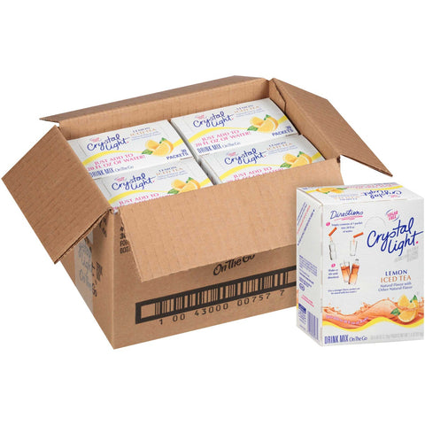 Krafts Crystal Light On The Go Iced Tea Drink 20 Ounce, 30 per pack -- 4 packs per case.