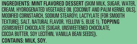 Colliders Chopped Mint Dessert with Dark Chocolate Pieces, 7 Ounce -- 6 per case.