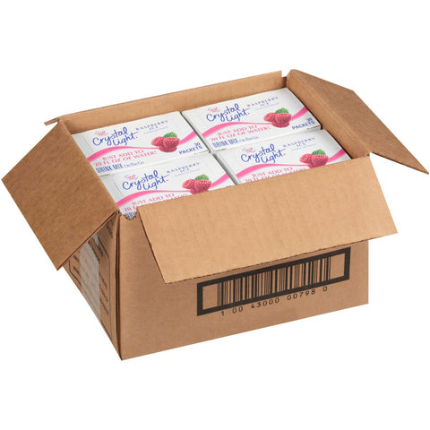 Crystal Light Raspberry On The Go Drink 120 Case .94 Pound