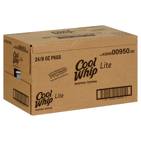 Kraft Frozen Lite Cool Whip Whipped Topping, 8 Ounce -- 24 per case.