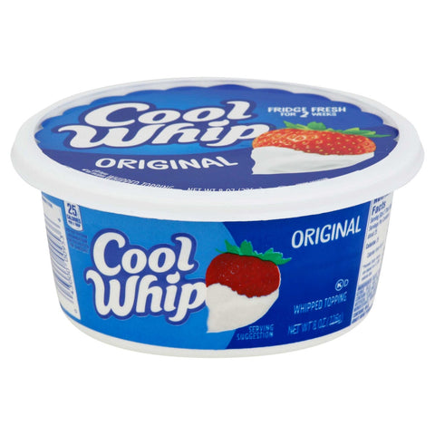 Kraft Frozen Cool Whip Regular Topping, 8 Ounce -- 24 per case.