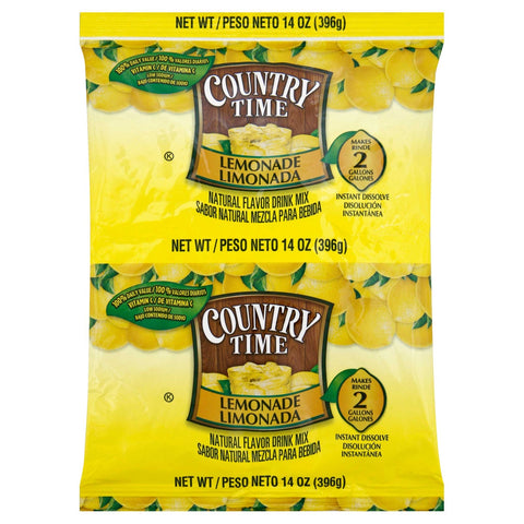Country Time Lemonade Powdered Drink Mix Pouch, 14 ounce -- 15 per case