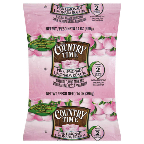 Beverage Country Time Pink Lemonade, 14 Ounce each 15 Case