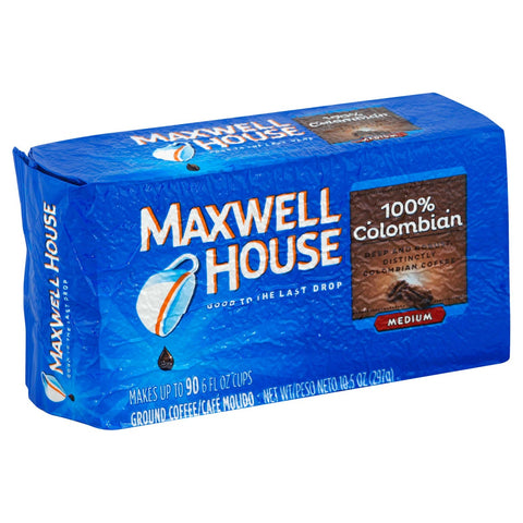 Maxwell House Columbian Ground Coffee - 10.5 oz. vacuum bag, 12 bags per case
