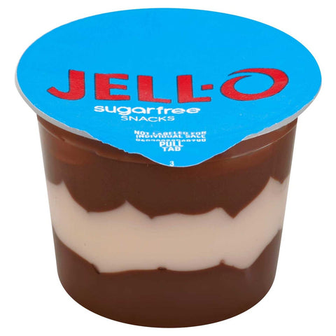 Jell O Sugar Free Chocolate Vanilla Swirls Pudding Dessert, 14.5 Ounce -- 6 per case.